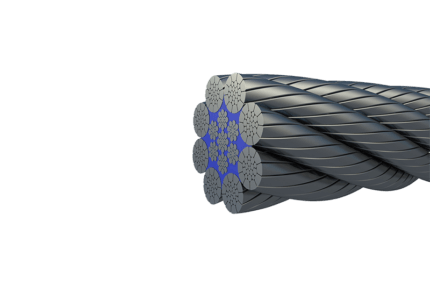 Profil jeřábového lana Bridon Dyform Bristar 8